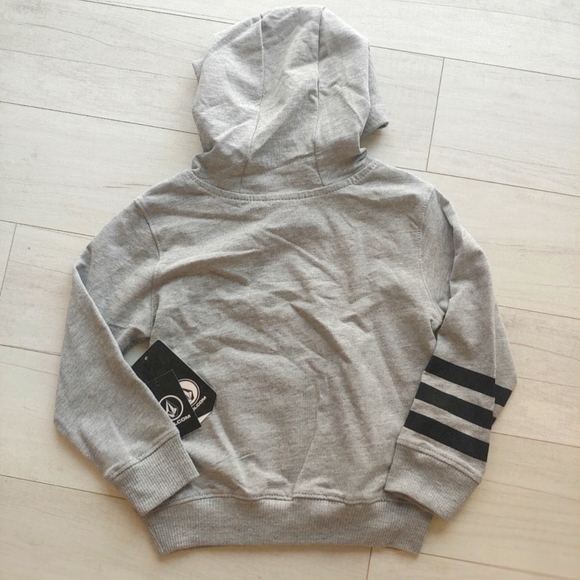 VOLCOM NEW French Terry Hoodie & Shorts Heather Gray - Picture 4 of 14